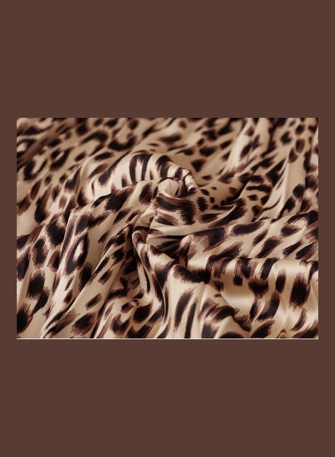 Generic - Fashion Leopard Printing A-Line Long Pleated Skirt Multicolour - Image 1