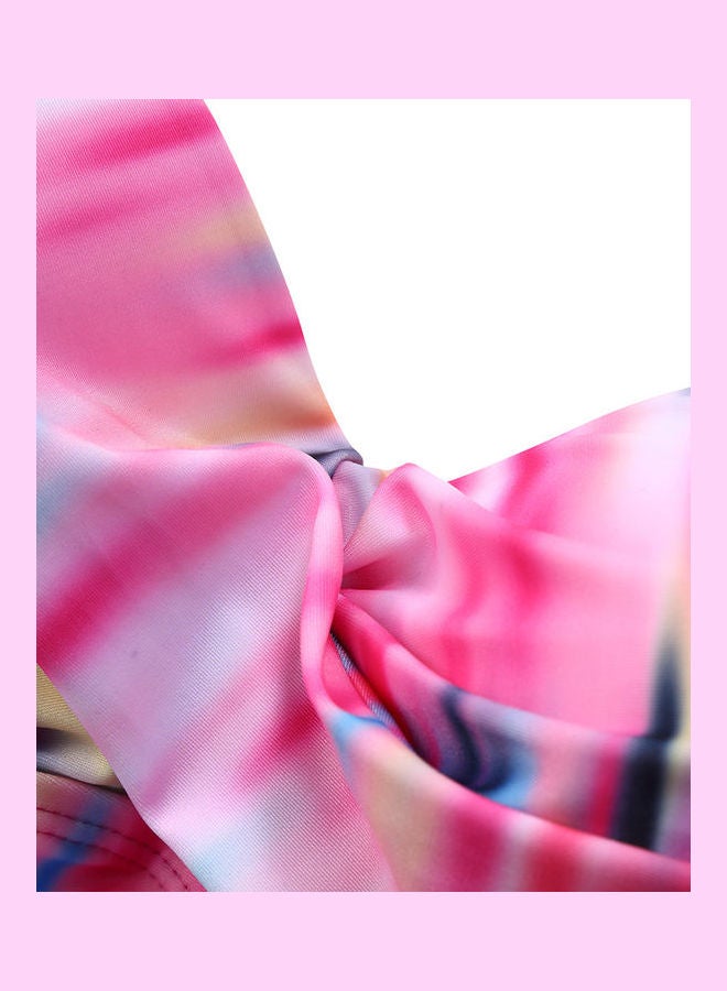 High Waist Swimsuit Pink - Image 5