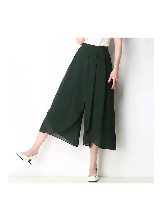 Loose Wide Leg Pants Green  - Image 1