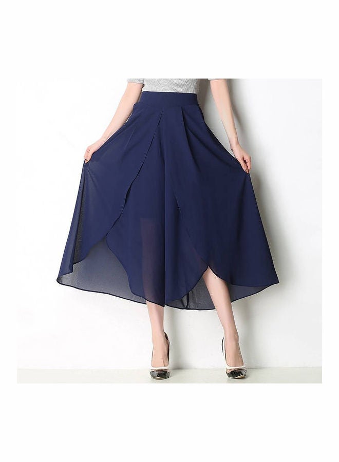 Thin Loose Wide Leg Pants Dark Blue - Image 1
