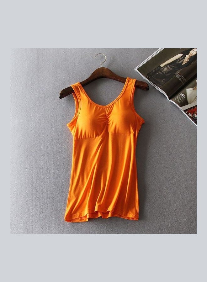 Camisole Vest Without Steel Ring For Sports Orange - Image 1