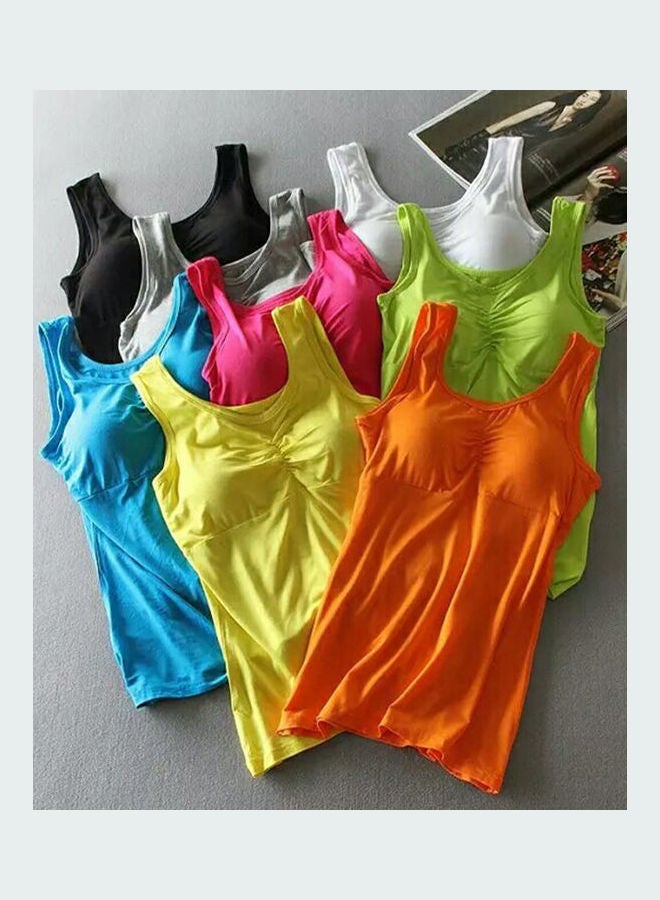 Camisole Vest Without Steel Ring For Sports Orange - Image 5