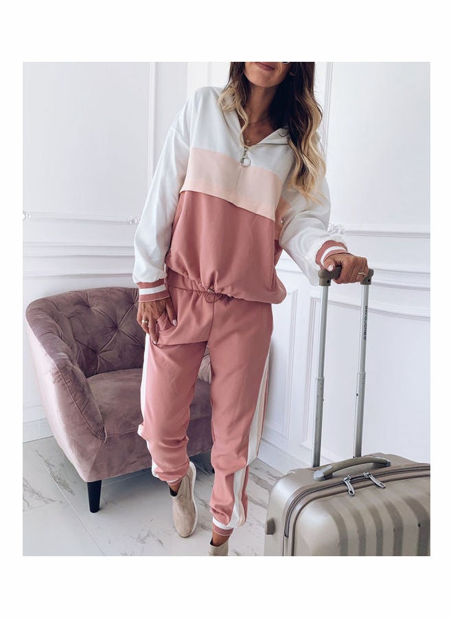 2-Piece Sports Suit Pink  - Image 1