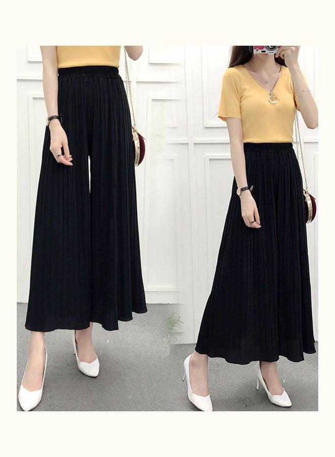 Loose Pleated High Waist Home Trousers Khaki  - Image 2