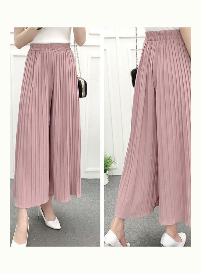 Loose Pleated High Waist Home Trousers Khaki  - Image 3