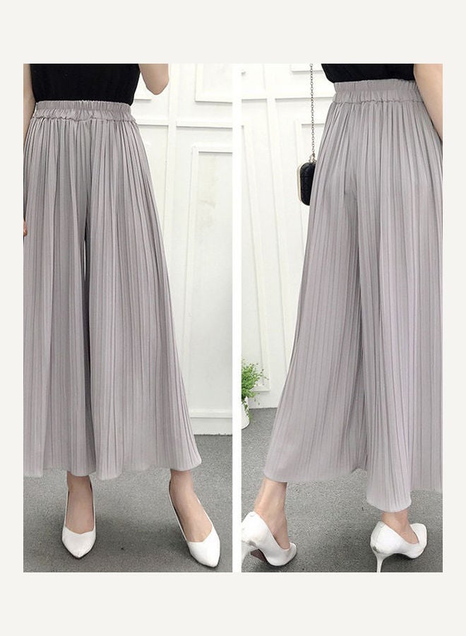 Loose Pleated High Waist Home Trousers Khaki  - Image 4
