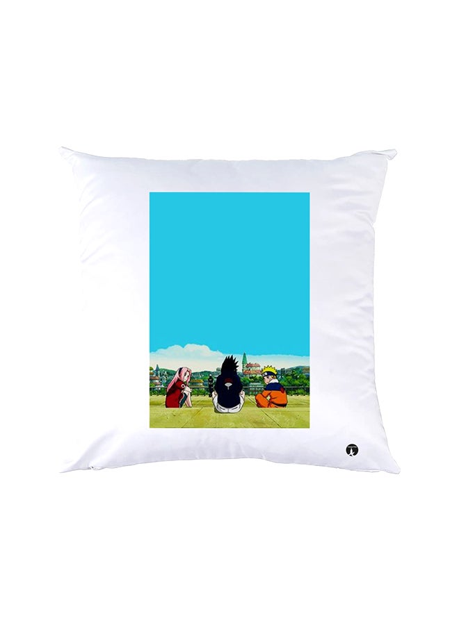 BP Printed Pillow White 30x30cm