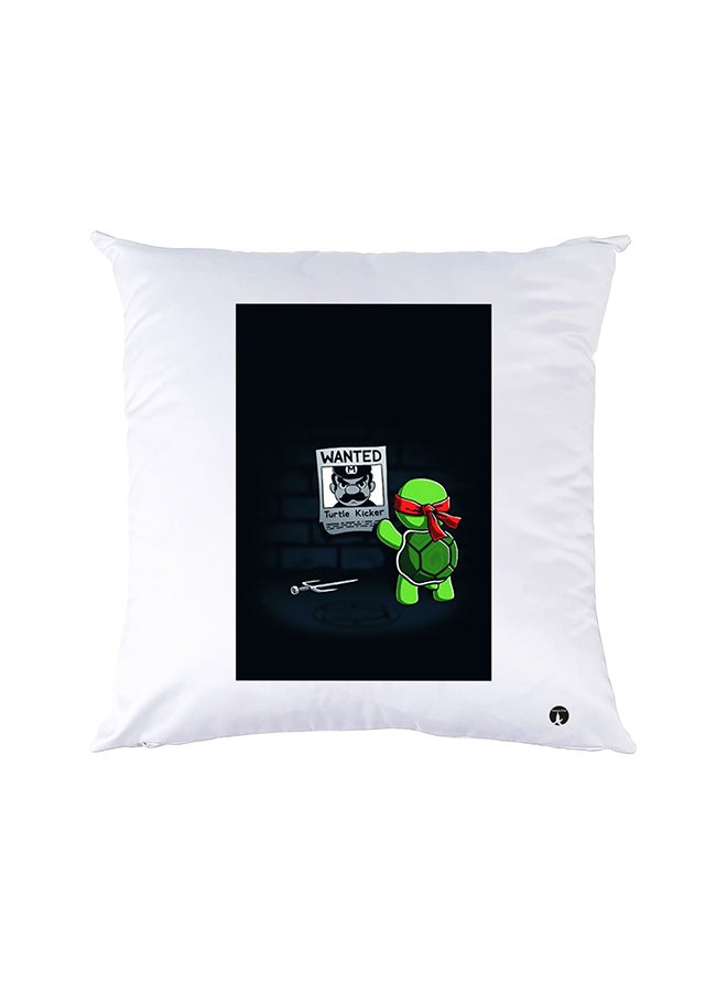 بي بي وسادة نوم مزينة بطبعات أبيض 30x30سم