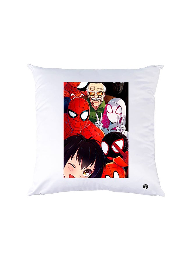 بي بي وسادة نوم مزينة بطبعات أبيض 30x30سم