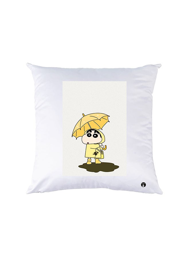 بي بي وسادة نوم مزينة بطبعات أبيض 30x30سم