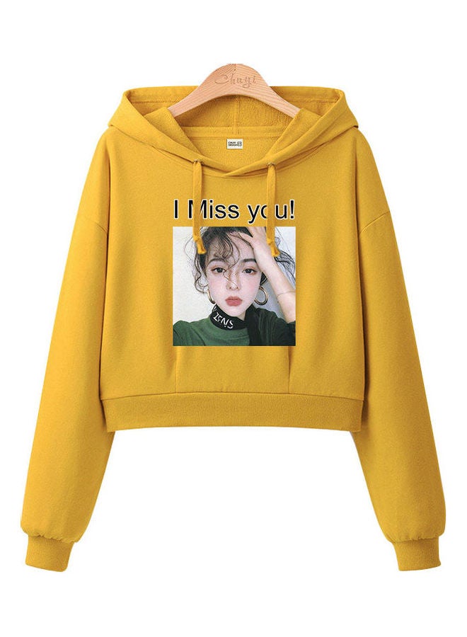 Pullover Long Sleeve Sweatshirt Yellow  - Image 1