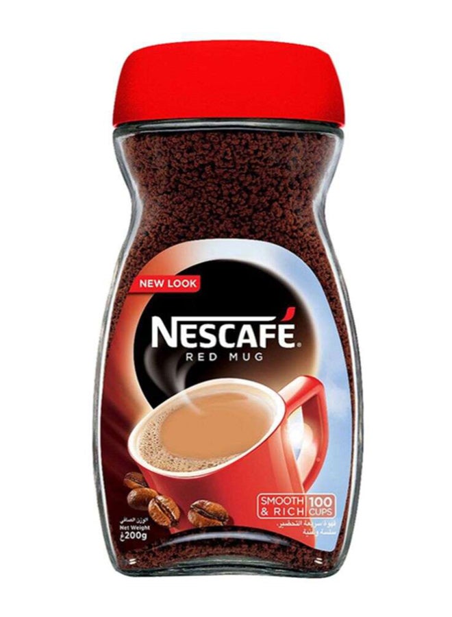 نسكافيه علبة نسكافيه المج الأحمر من القهوة المطحونة 200جرام عبوة من 12 قطعة - Image 1