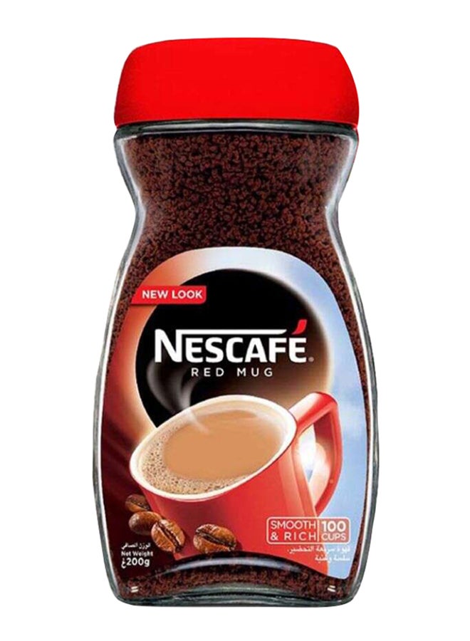 نسكافيه علبة نسكافيه المج الأحمر من القهوة المطحونة 200جرام عبوة من 12 قطعة - Image 2