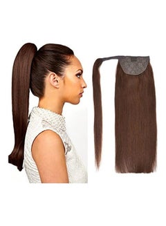 Straight Wrap Around Ponytail Hair Extension Brown 18inch - v1608624063/N43259332A_1