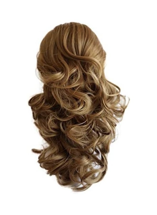 Prettyshop Hairpiece Voluminous Heat-Resisting Ponytail Extension Light Brown 14inch 