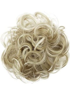 Scrunchie Scrunchy Bun Up Do Brown/White 8.11inch