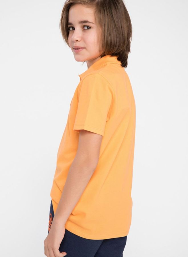 ديفاكتو تيشيرت بولو كاجوال برتقالي - Image 2