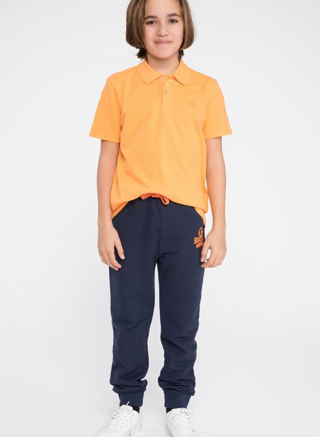 ديفاكتو تيشيرت بولو كاجوال برتقالي - Image 3