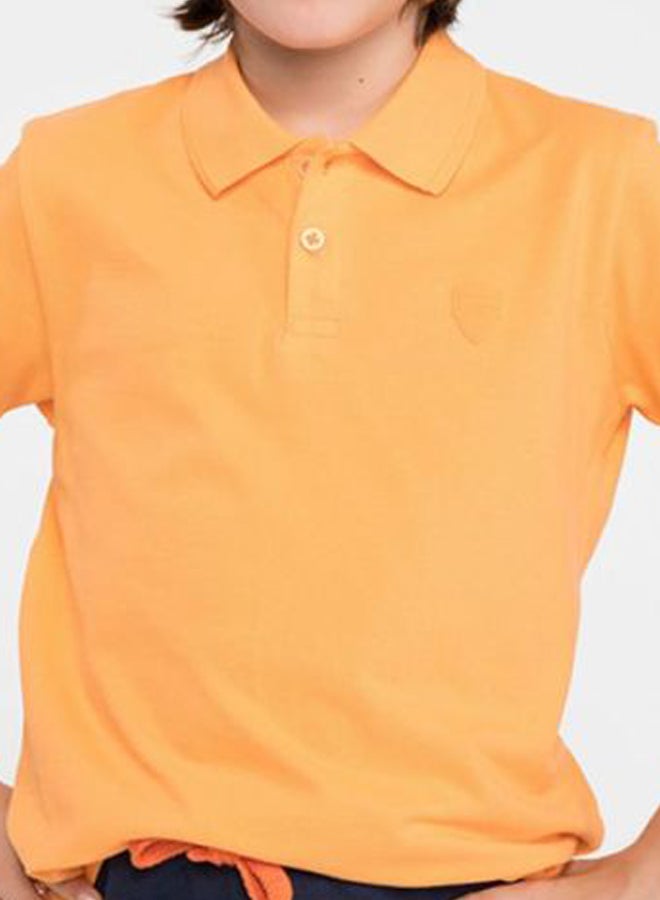 ديفاكتو تيشيرت بولو كاجوال برتقالي - Image 4