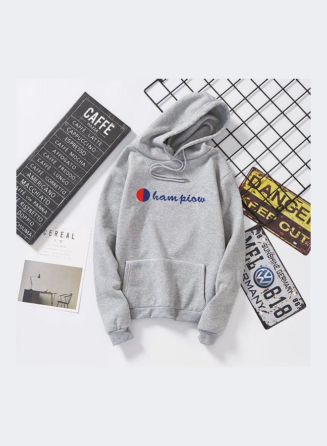 Long Sleeve Fleece Jacket Grey - Image 1