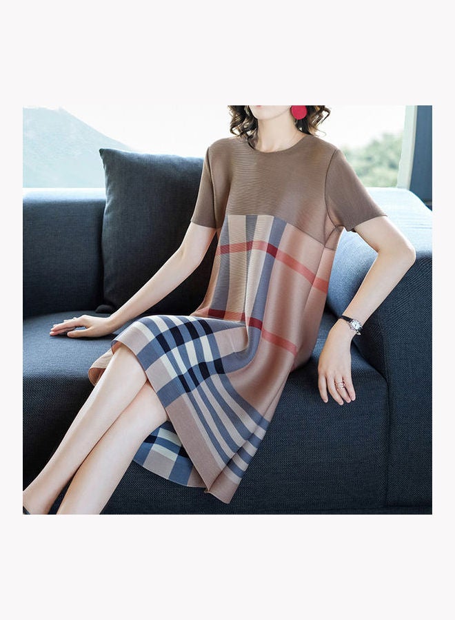 Simple Style Short-Sleeve Skirt Multicolour  - Image 5