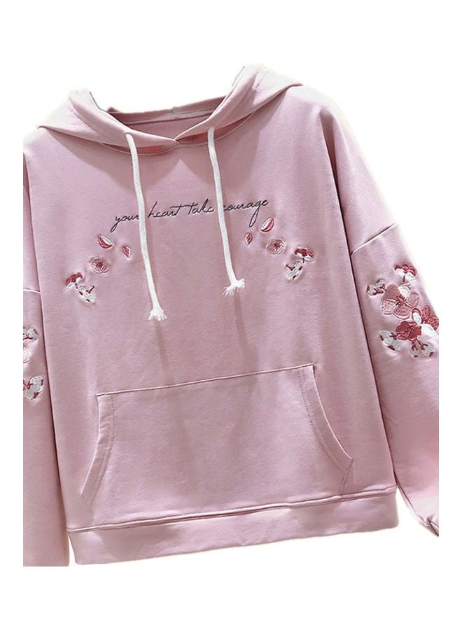 Sweater Loose Slim Hooded Embroidered White - Image 4