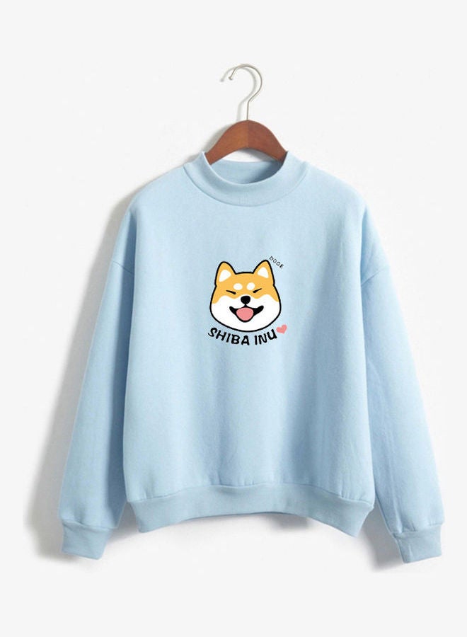 Thickening Cartoon Dog Printed Tops Red  - Image 5