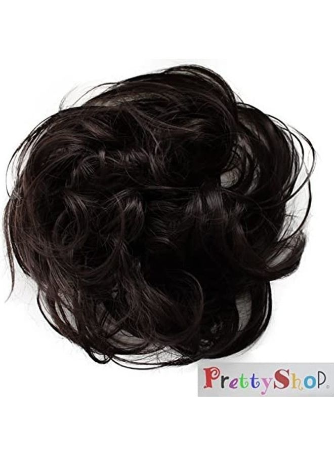 Prettyshop Hairpiece Hairpiece Scrunchie Bun Ponytail Black 