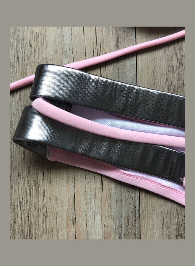 Generic - Gilding Splicing Bikini Set Pink - Image 1