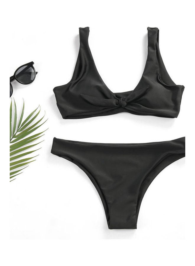 Bowknot Swimsuit Set Pink - Image 4