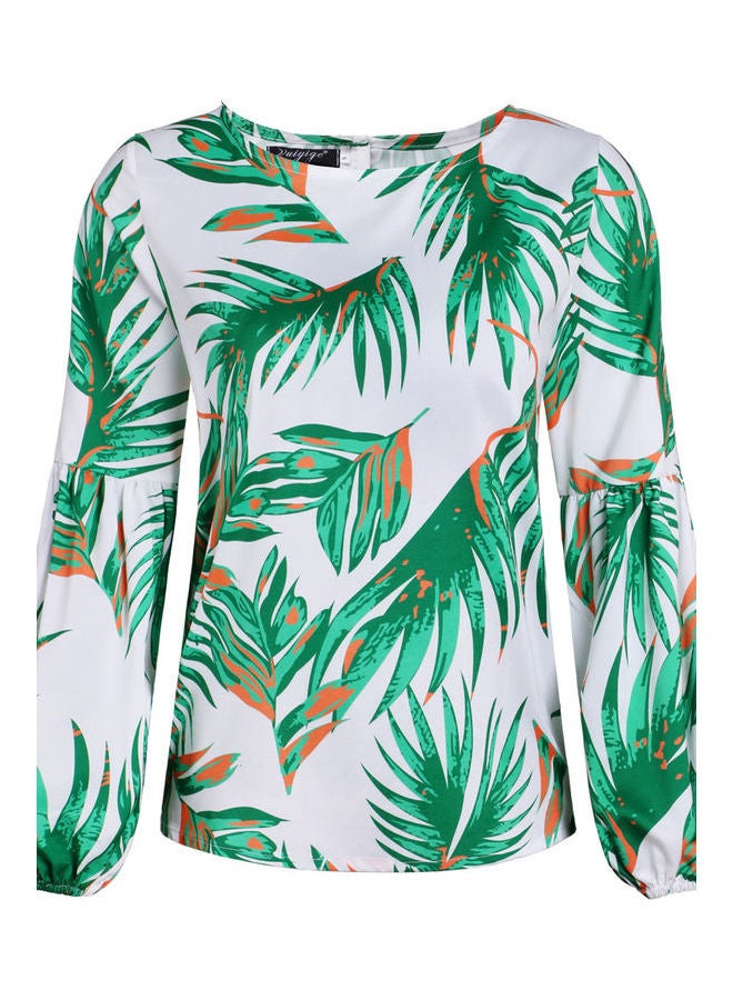 Long Sleeves Top Green  - Image 2