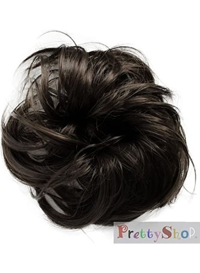 Prettyshop Hairpiece Hairpiece Scrunchie Bun Ponytail Black 