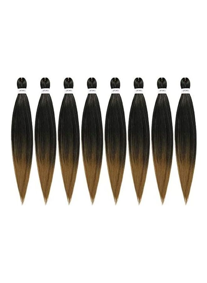 Difunee 8-Pack Of Pre-Stretched Braiding Blonde Hair Multicolour 22inch 