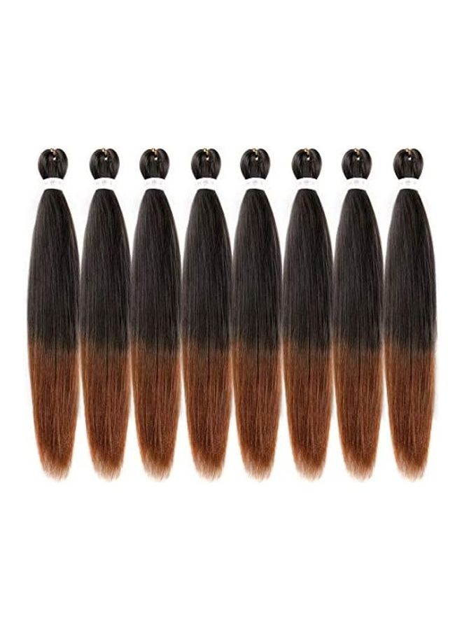 Pack Of 8 Ombre Pre Stretched Hair Black and brown 13.4inch - v1608631328/N43262672A_1