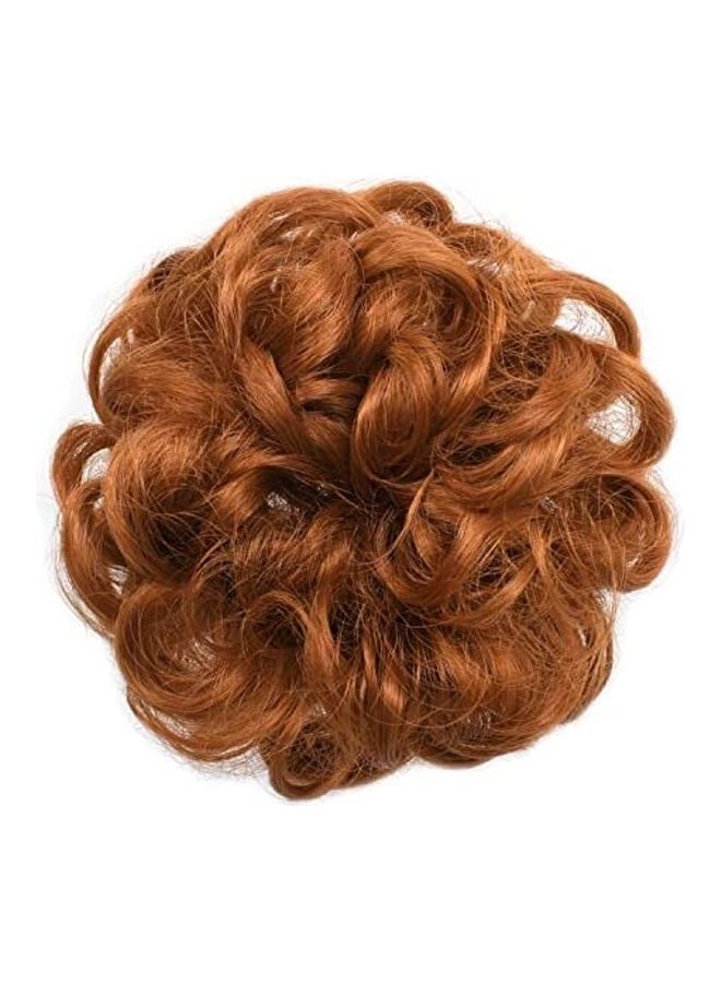 OneDor Ladies Synthetic Wavy Curly  Hair Bun Extension Red 5inch 
