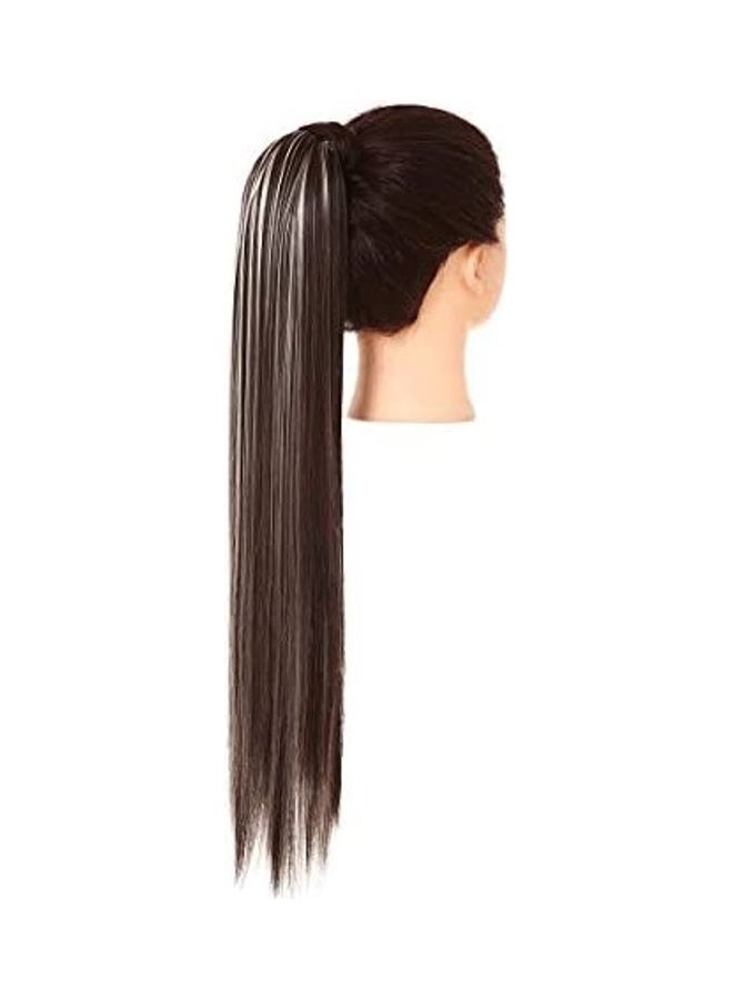 Long Straight Ponytail Hair Extension  With Beach Blonde Brown 24inch