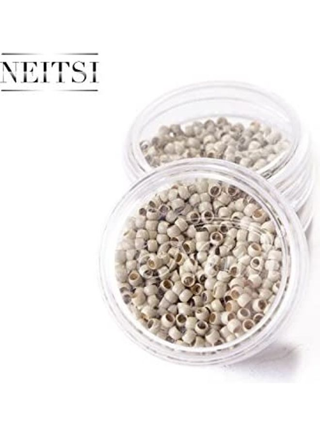 Neitsi 500 Piece Non Silicone Nano Rings Beads Multicolour 2.8inch
