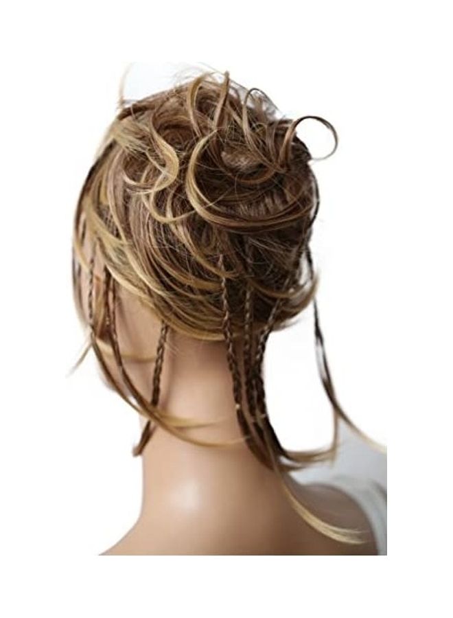 Prettyshop Hairpiece Scrunchie Updos Wavy Messy Bun  Hair Extension Brown 8.11inch 