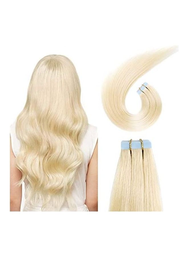سويا Pack Of 20 Straight Seamless Weft Tape in Hair Blonde 14inch 