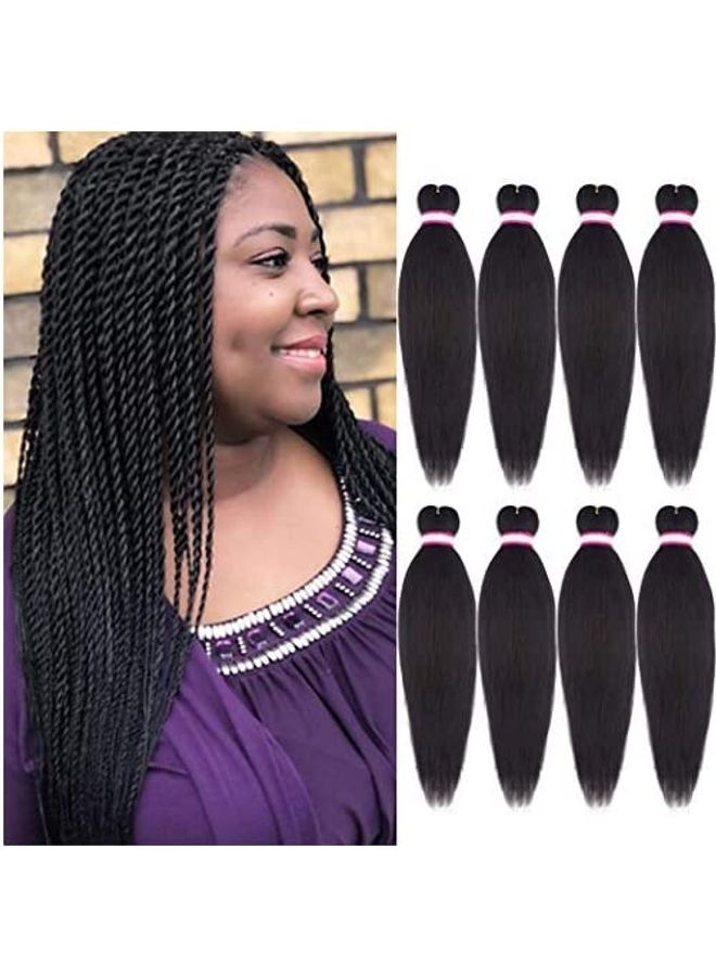 دورساني وصلات شعرٍ مضفرة ومموجة مسبقا لتضفير الشعر بني 20بوصة