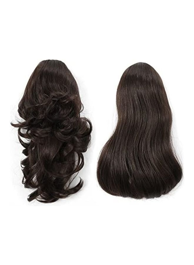 OneDor - Synthetic Fiber Curly Ponytail Hair Extension Hairpiece Brown 5inch - Image 1