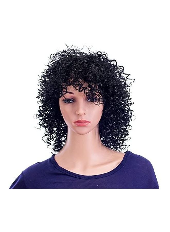 SWACC Short Curly Hair Extension Black 12inch 