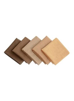 yantaisiyu 6-Piece Wig Making Swiss Lace Net Beige/Brown 16inch 