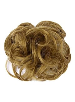 Short Curly Hair Extension Messy Brown