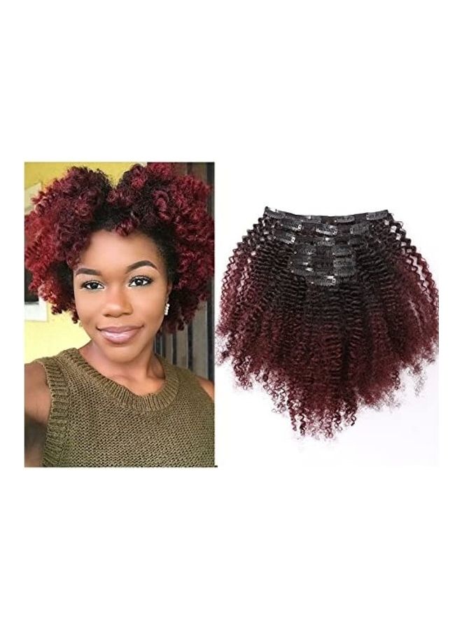 Ombre Clip In Hair Wig Red/Black 12inch - v1608632091/N43261382A_1