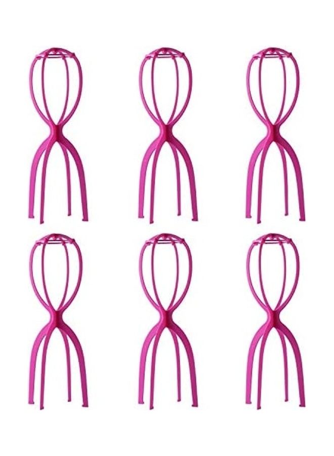 Dreamlover Pack Of 6 Wig Stand Pink 19inch 