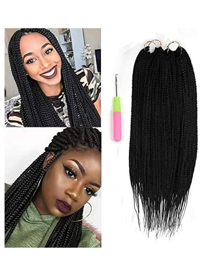 3-Piece Twist Curly Crochet Hair Extension Set With Tool Black 15inch - v1608632095/N43261482A_1