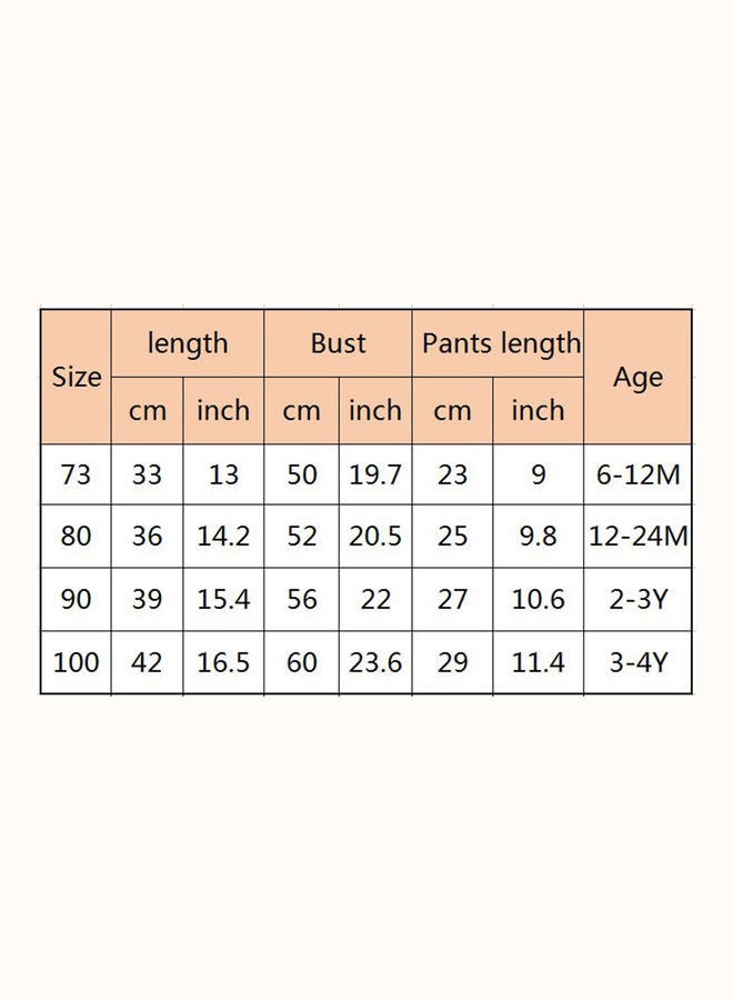 Generic - 2-Piece Children Home Suit Short Sleeve Top and Shorts Multicolour - Image 1