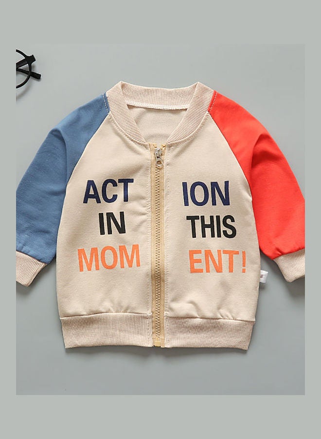 Generic Kids Girls and Boys Long Colour Matching Jacket Multicolour  - Image 1