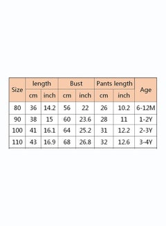 Generic Children Cartoon Printed Short Sleeve Pants for Baby Multicolour  - Image 2